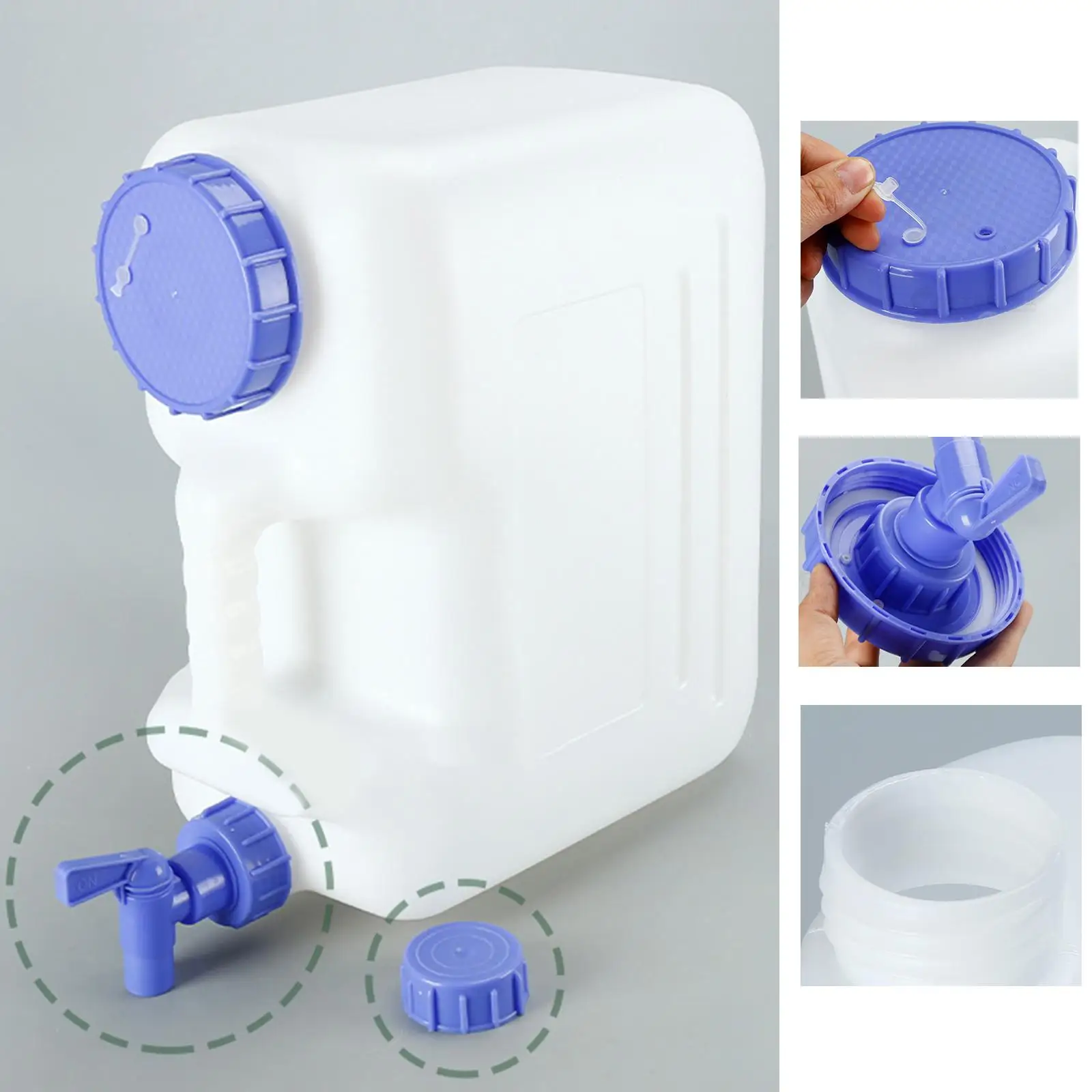 Water Container Beverage Dispenser Water Can Large Capacity Water Bucket Reservoir Outdoor Emergency Water Storage