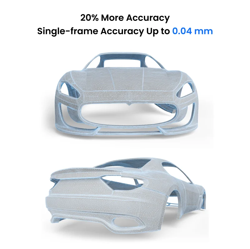 Skaner 3D Revopoint MIRACO Plus z zestawem do fotogrametrycznej metryologii 0,02 mm Precyzja 20Fps Skaner ręczny do drukarki 3D Dental