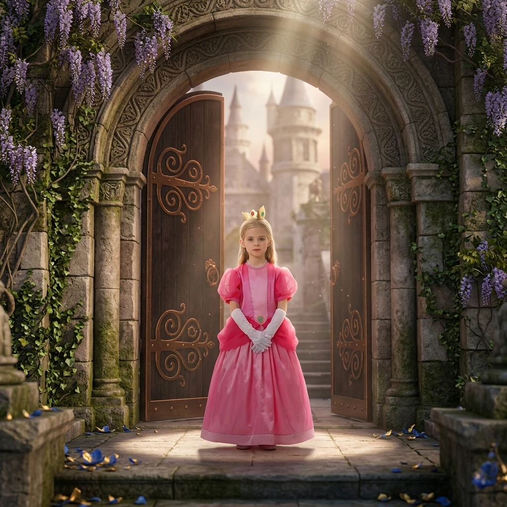 Halloween Adult Sequin Princess Dress Sparkle Ball Gown Fairy Tale Cape Unisex Family Party Dress Up - view 7