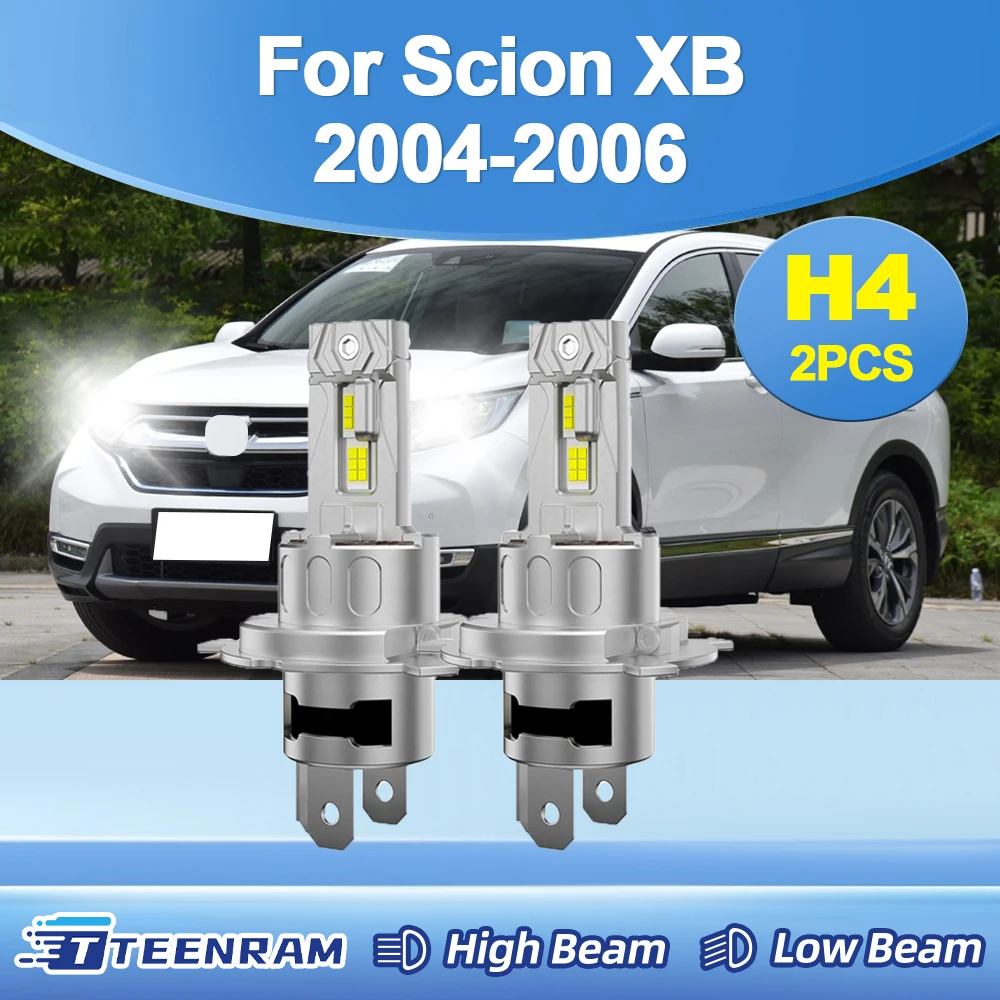 

H4 LED Car Headlight bulbs DC12V-24V 20000LM High/low beam 3570 CSP Wireless with Fan Mini Lamp For Scion XB 2004-2006