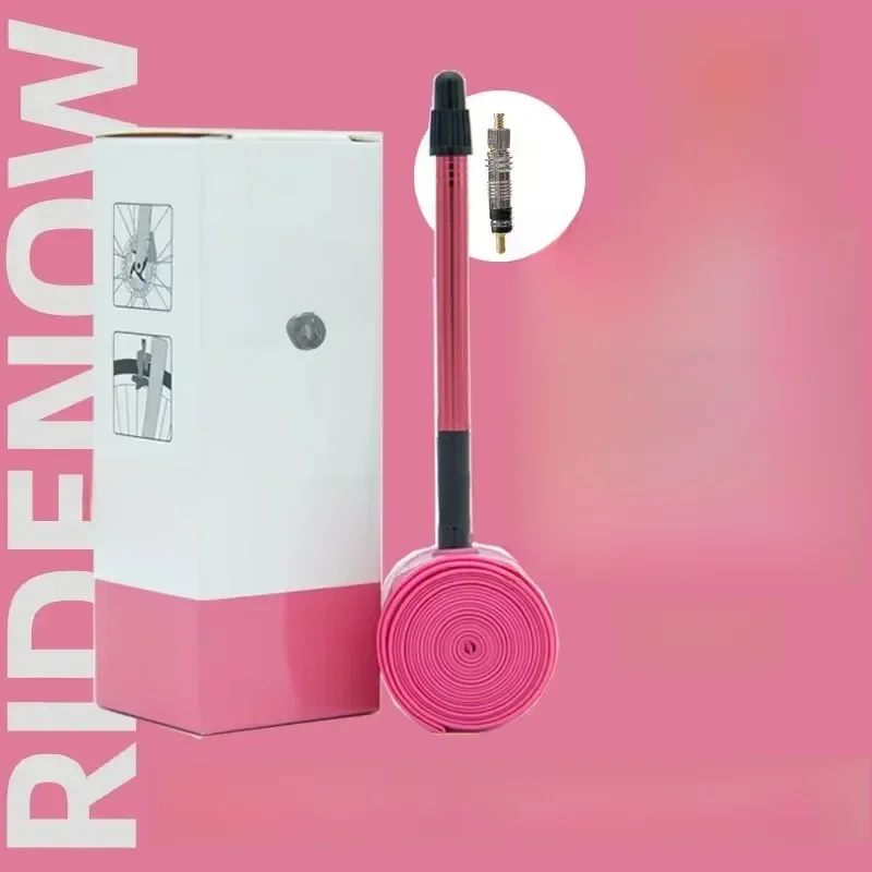 AliExpress RideNow Ridenow 1Pcs 2024 Aluminum Valve Bike Inner Tube Super Light 700C Road Bicycle TPU Tire 65 85mm Length FV Super Light Tube