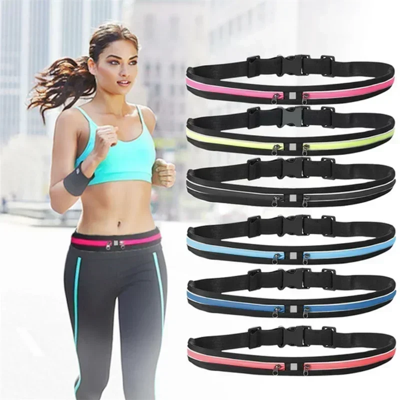 AliExpress modoao Waist Pack Double Pocket Waterproof Phone Belt Casual Small Bag Traveling Running Cycling Hiking Sport Shopping Waist Pack