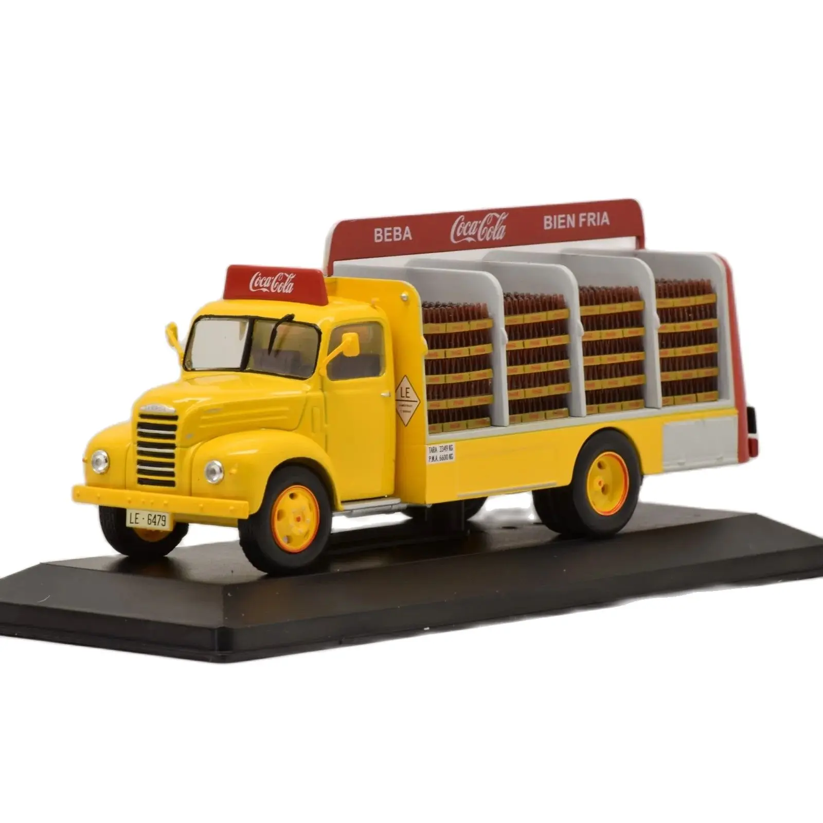 Salvat Refreshing Beverages Delivery Truck 1:43 Scale Miniature Diecast Collection Delivery Vehicles and Service Without Fascicle, Blister Packaging and Original Identification Base