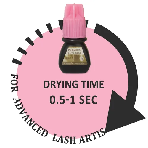 Imagen 2 del producto Pegamento HS Original de Corea con paquete mágico, pegamento Envy Premium de 5ml, cola de pestañas HS-15, pegamento para extensión de pestañas