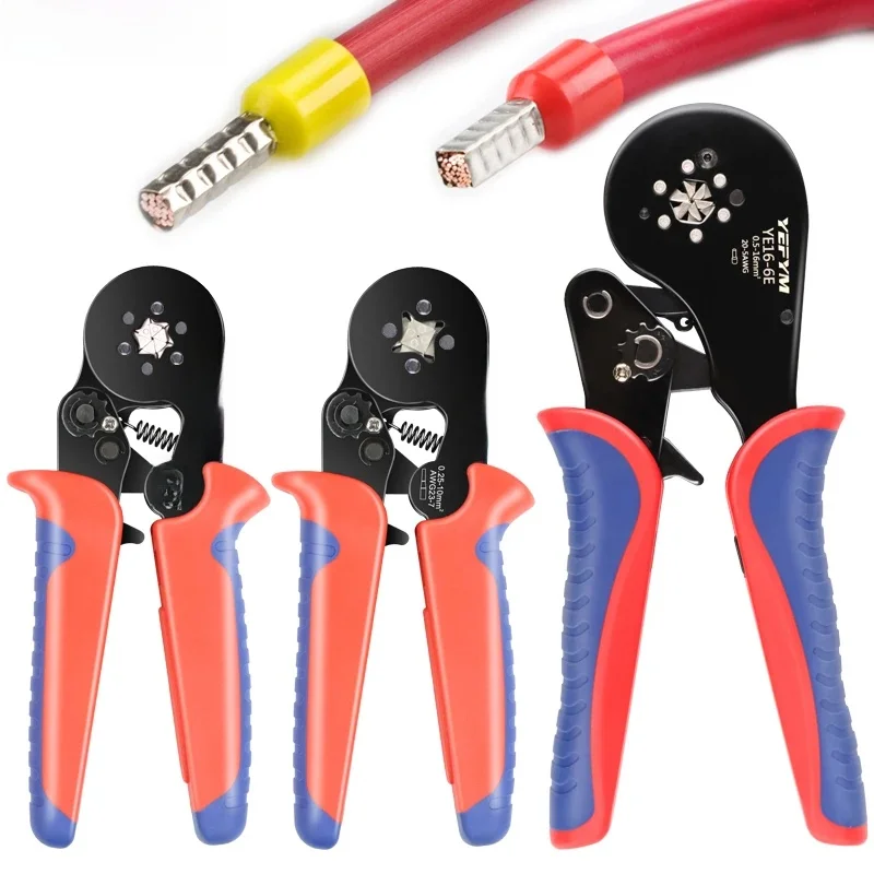 Krimptang Beentje Mouwen Buisvormige Terminal Gereedschap HSC8 6-4A/6-6A/16-6E Draad Crimper Huishoudelijke Elektrische Sets - afbeelding 2