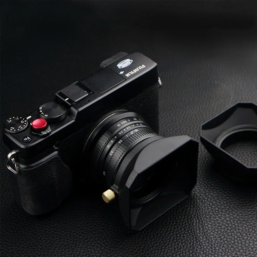 37 39 40,5 43 46 49 52 55 58 mm Kwadratowa osłona obiektywu do Fuji Nikon Leica Canon Sony Panasonic Pentax Olym Micro Single Camera — zdjęcie 2