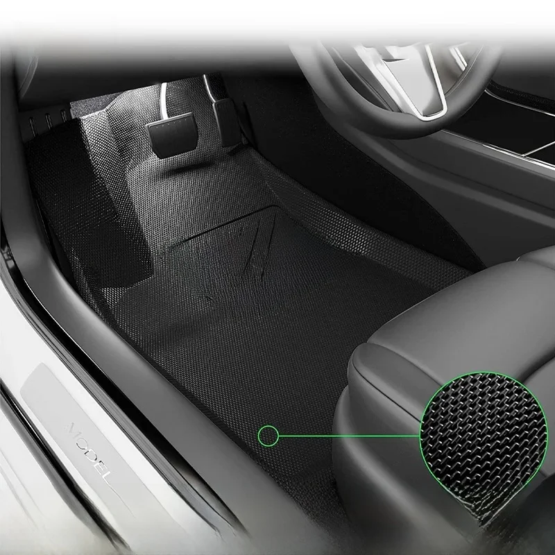 NovaAcc Floor Mats Trunk Mat For Tesla Model 3 Y 2017 to  2024 (Not for Highland) Left Hand Drive Cargo Liner Car Accessories