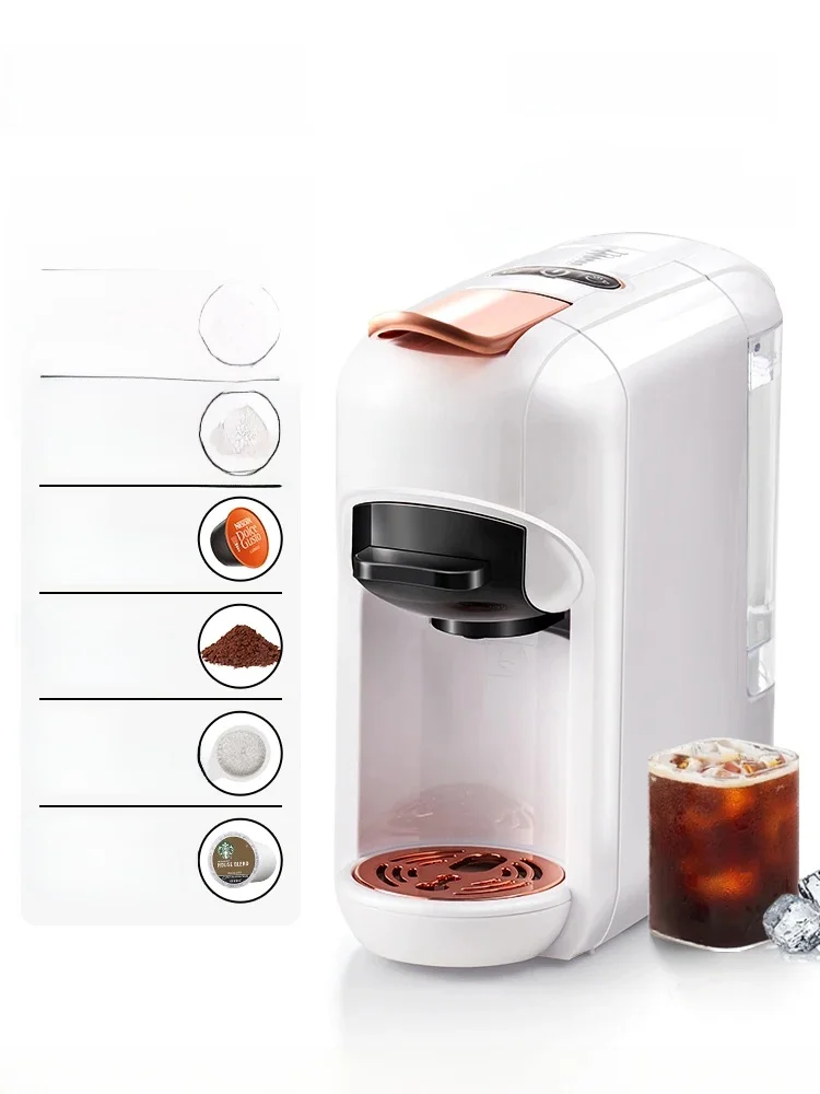 Cafelffe 5 in 1 Capsule Koffiezetapparaat Fit Dolce gusto Nespresso Capsule ESE Pod Gemalen Koffie K-cup 19Bar Heet/Koud, cadeau geven - afbeelding 2