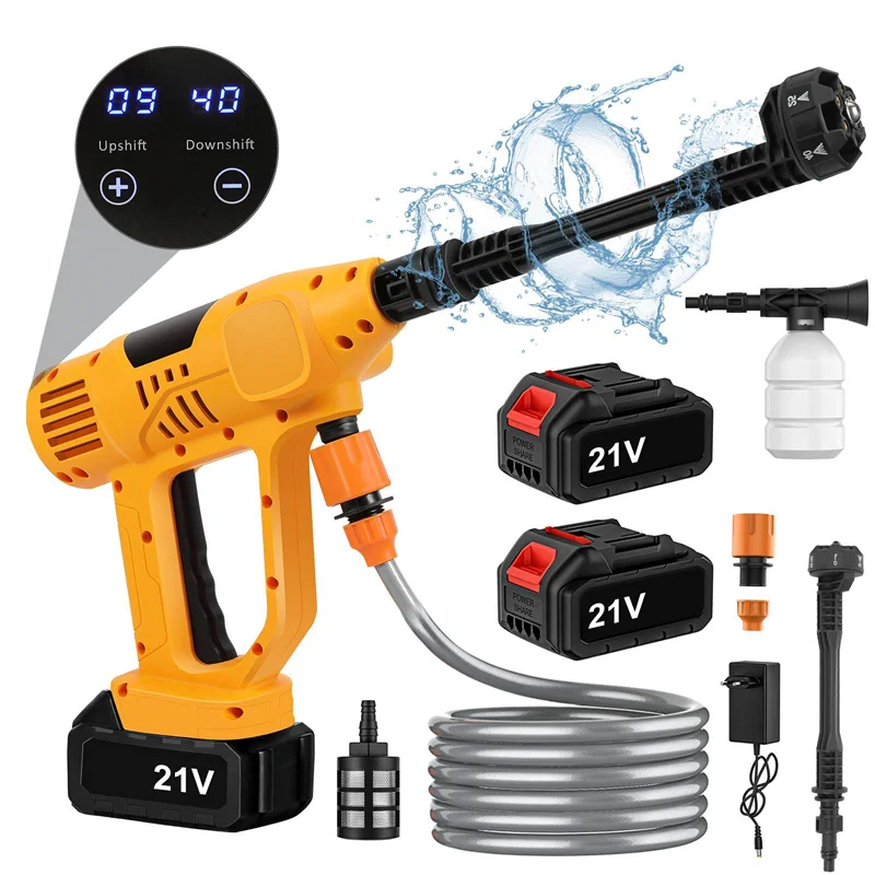 Nuovo 65Bar 500W Cordless Ad Alta Pressione Lavatrice Per Auto 6IN1 Pulizia Giardino Lavaggio Pistola A Spruzzo Ricaricabile per Makita 21V Batteria