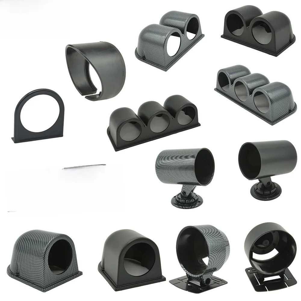 Support de jauges de voiture 52mm 60mm pour modification automobile, pour compteurs de régime, température d'eau, température d'huile, voltmètre et jauges de pression de suralimentation