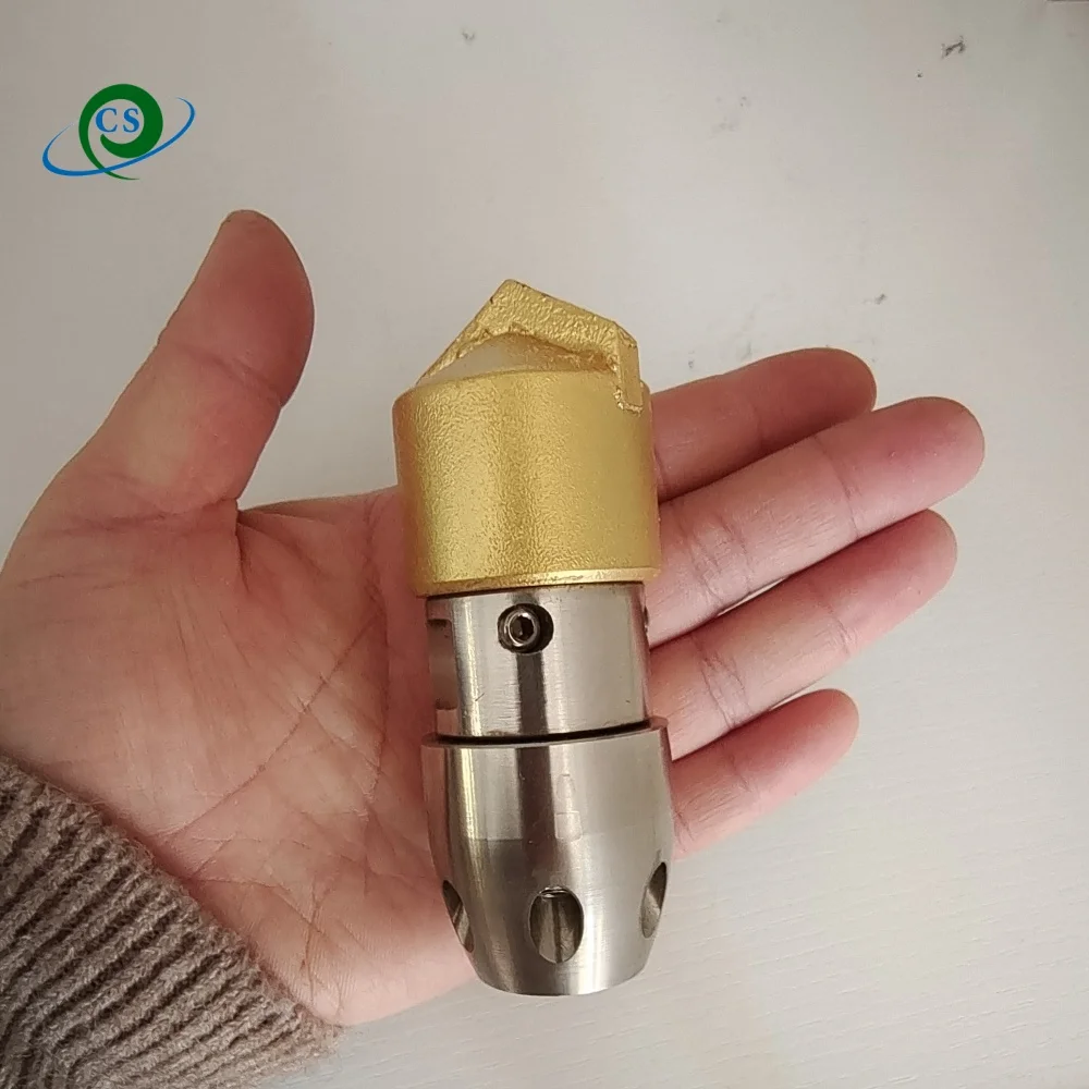 1/2 High Pressure Rotating Nozzle Diamond point wear and durable Dredge Sewer Pipe Drill Brick Cement Oil Cleaning Dirt Blocking