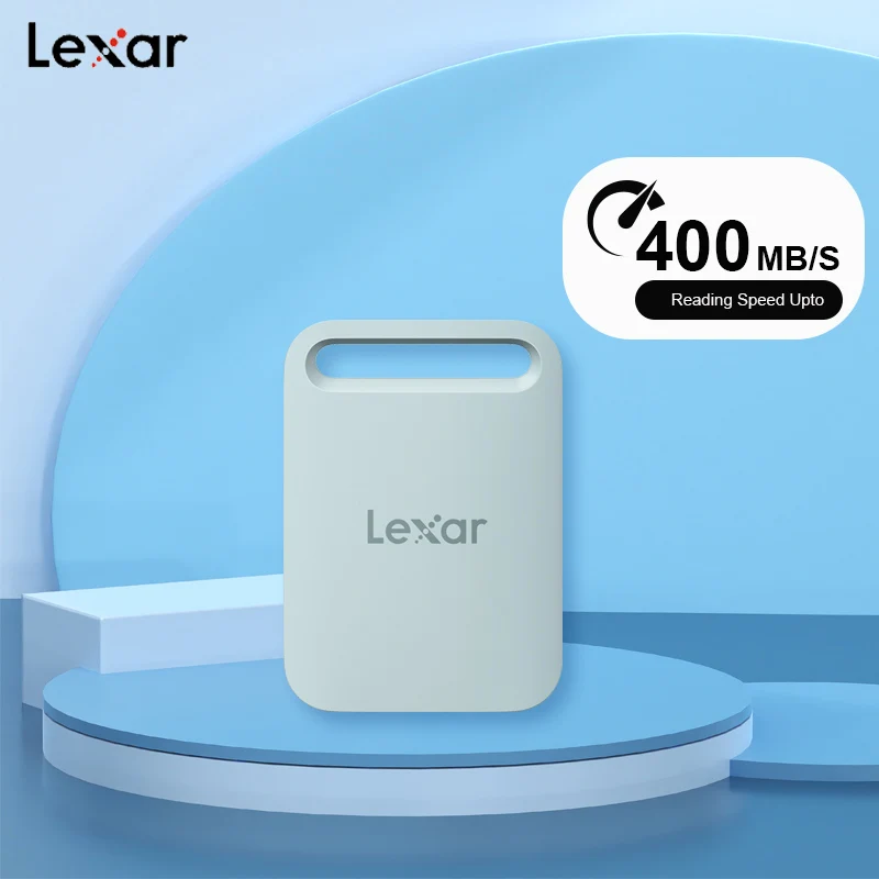 Lexar SL260 SSD portátil de até 400 MB/s 1 TB 2 TB Tipo-c USB3.2 PSSD para laptops PS5 Xbox SSD externo fino e leve