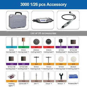 Dremel 3000 1/26 Mini -Winkel Multifunktionales Amle Multifunktionale Werkzeuge 5 Geschwindigkeit Elektrisches Polieren für eingestellte SET SET SET SET SET 10 Hauptverkäufe Bosch Small Bosch Sumerilhadeira - №1