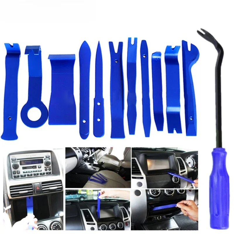Car Door Clip Desmontagem Ferramentas Set, DVD Stereo Refit Kits, Painel Interior Plastic Trim,