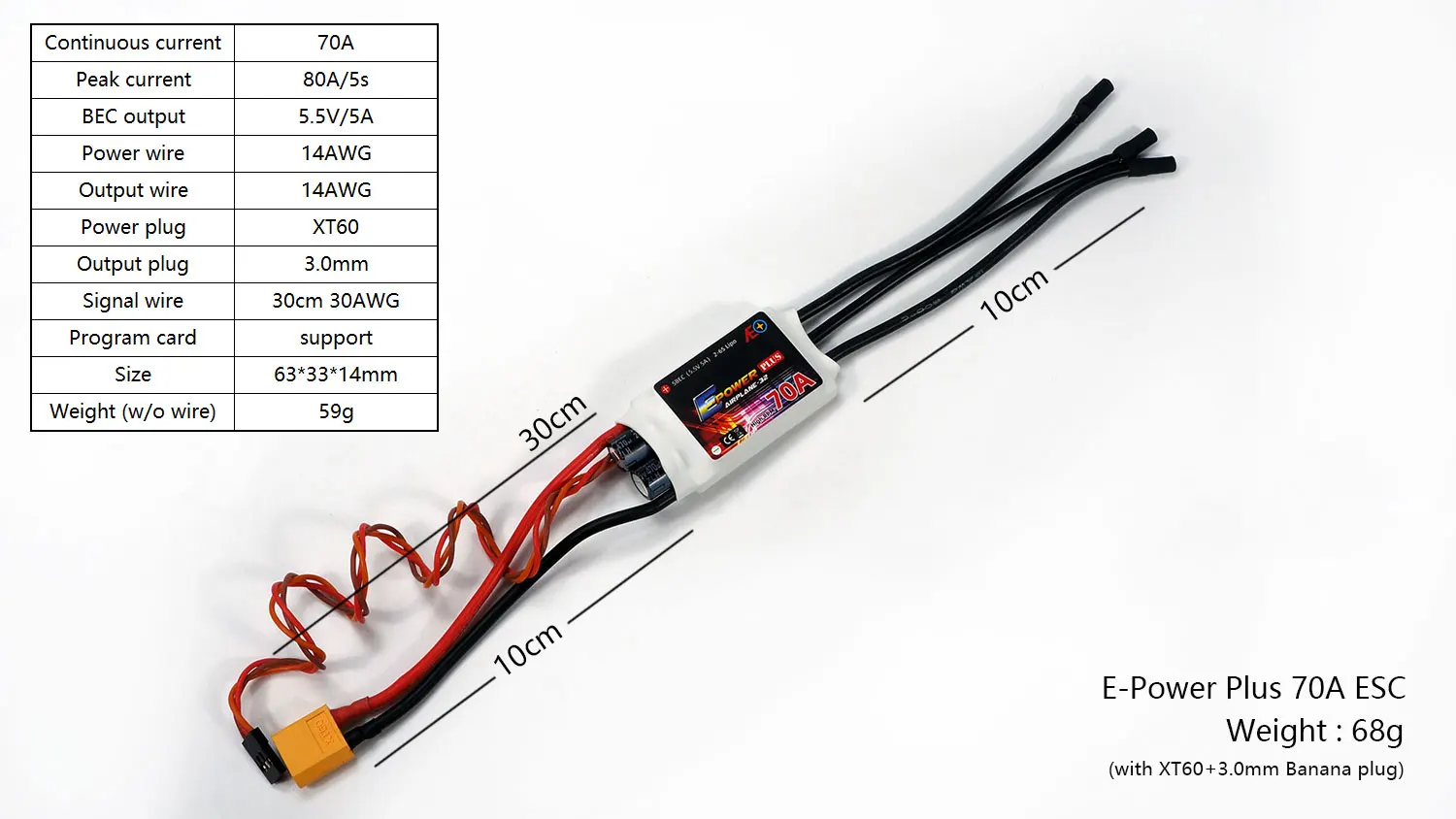 DW 하비 E-파워 플러스 고속 회전 RC ESC 시리즈: 15A/25A/50A/70A/90A 전자 속도 제어기, RC 모델용 프로그래머 카드