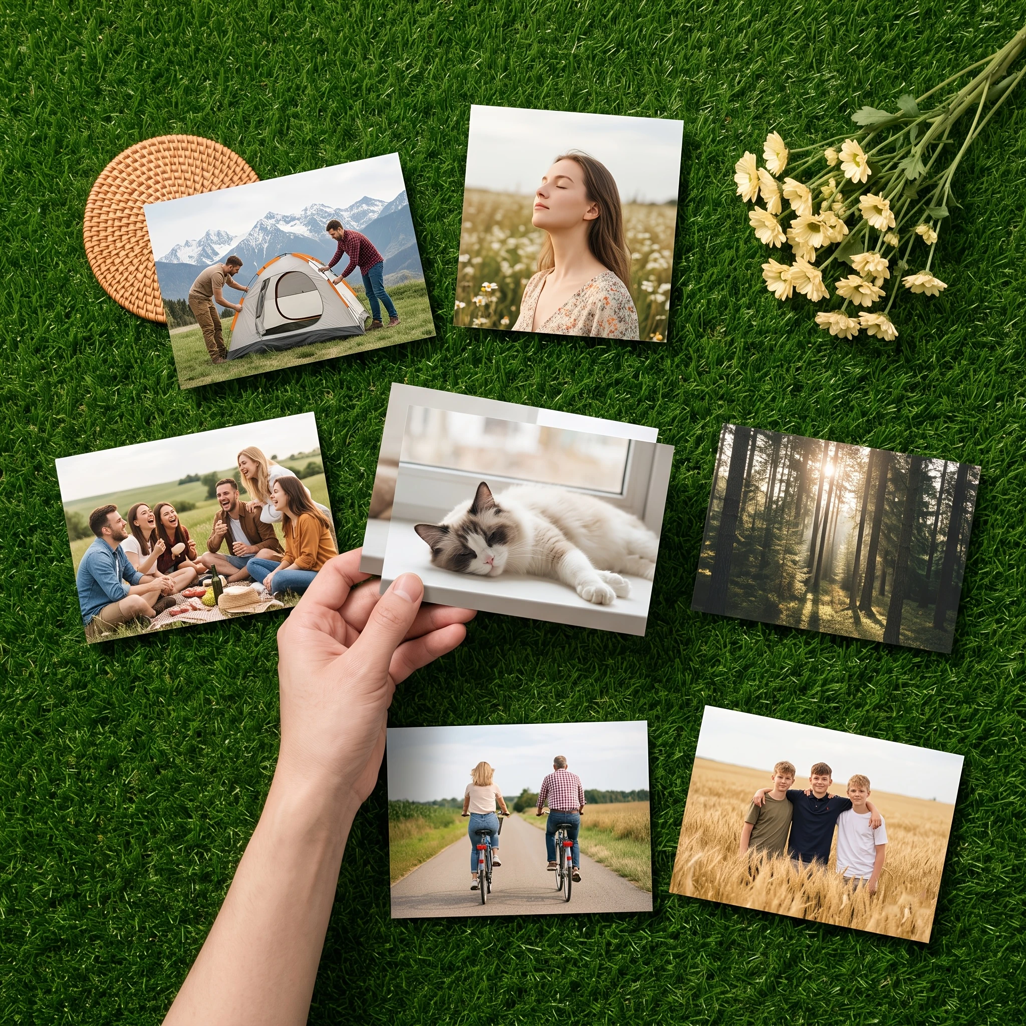 Custom HD Vibrant Color Photo Prints Family Couple Pet Portrait Home Office Decor Valentine Christmas Graduation Gift