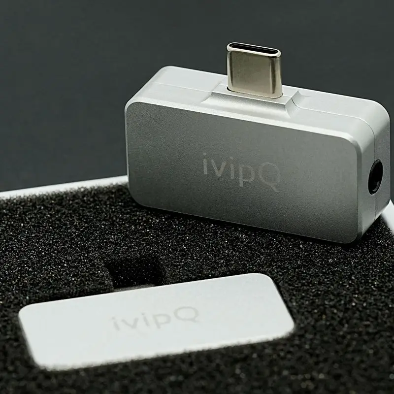 ivipQ HIFI Integrated Digital Audio Signal Processor Type-C to 3.5mm or 4.4mm 32-bit audio processor