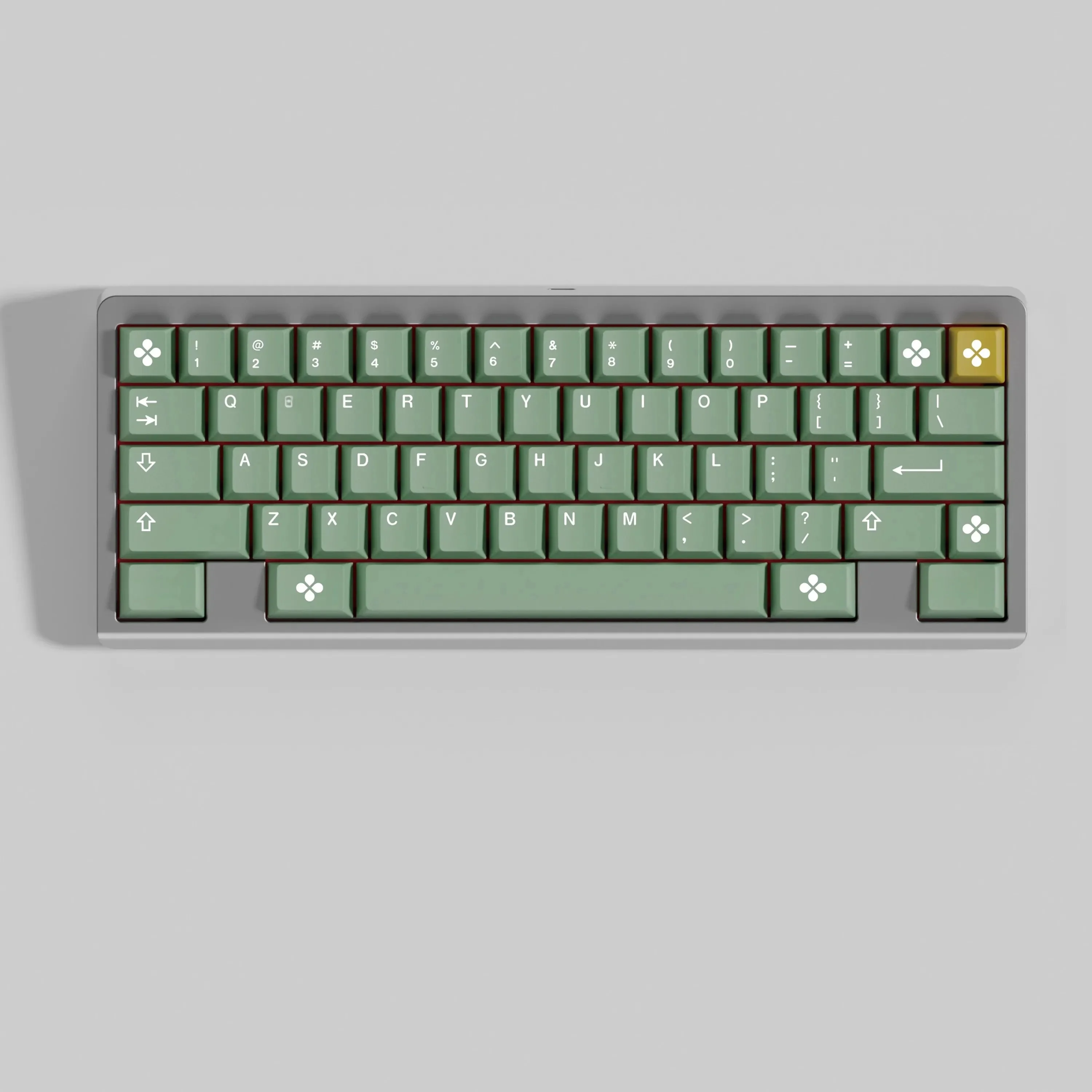 1 jeu de capuchons de touches GMK DANDY PBT, 5 côtés, profil Cherry, résistant à la lumière, pour Alice Wooting, barre d'espace divisée Double B