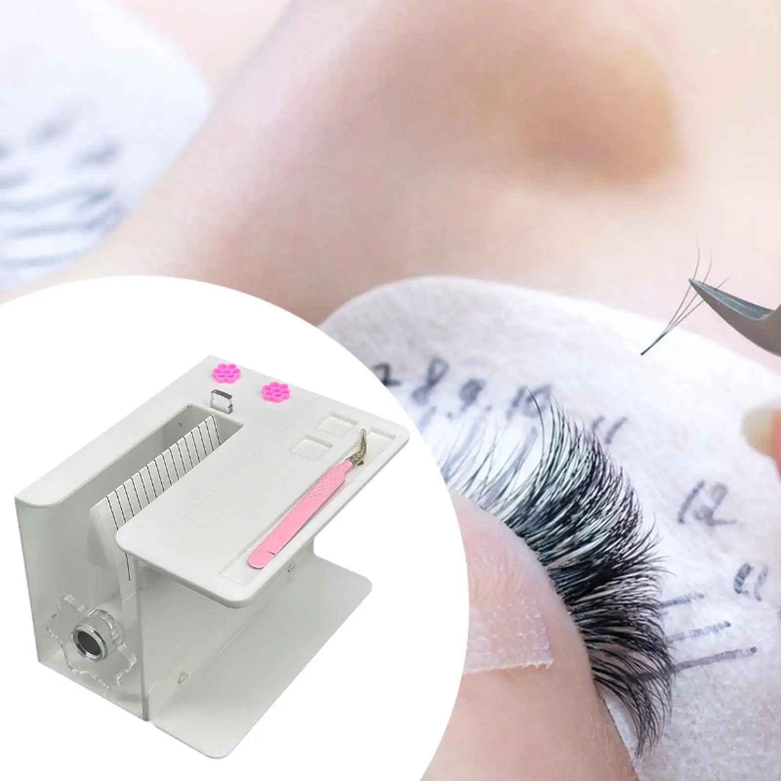 Eyelash Flowering Machine Acrylic Making Eyelash Fans Practical Eyelash Root Splitter Lash Extension Supplies for Women Beauty