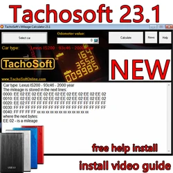 TachoSoft Mileage Calculator 23.1 TachoSoft Mileage Counter Calculation Software V23.1 With License Digital Odometer Calculators