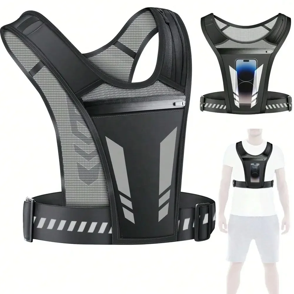 AliExpress Sports Vest Reflective Running Breathable Chest Bag Running Cycling Mountaineering Sports Backpack Fitness Exercise Vest