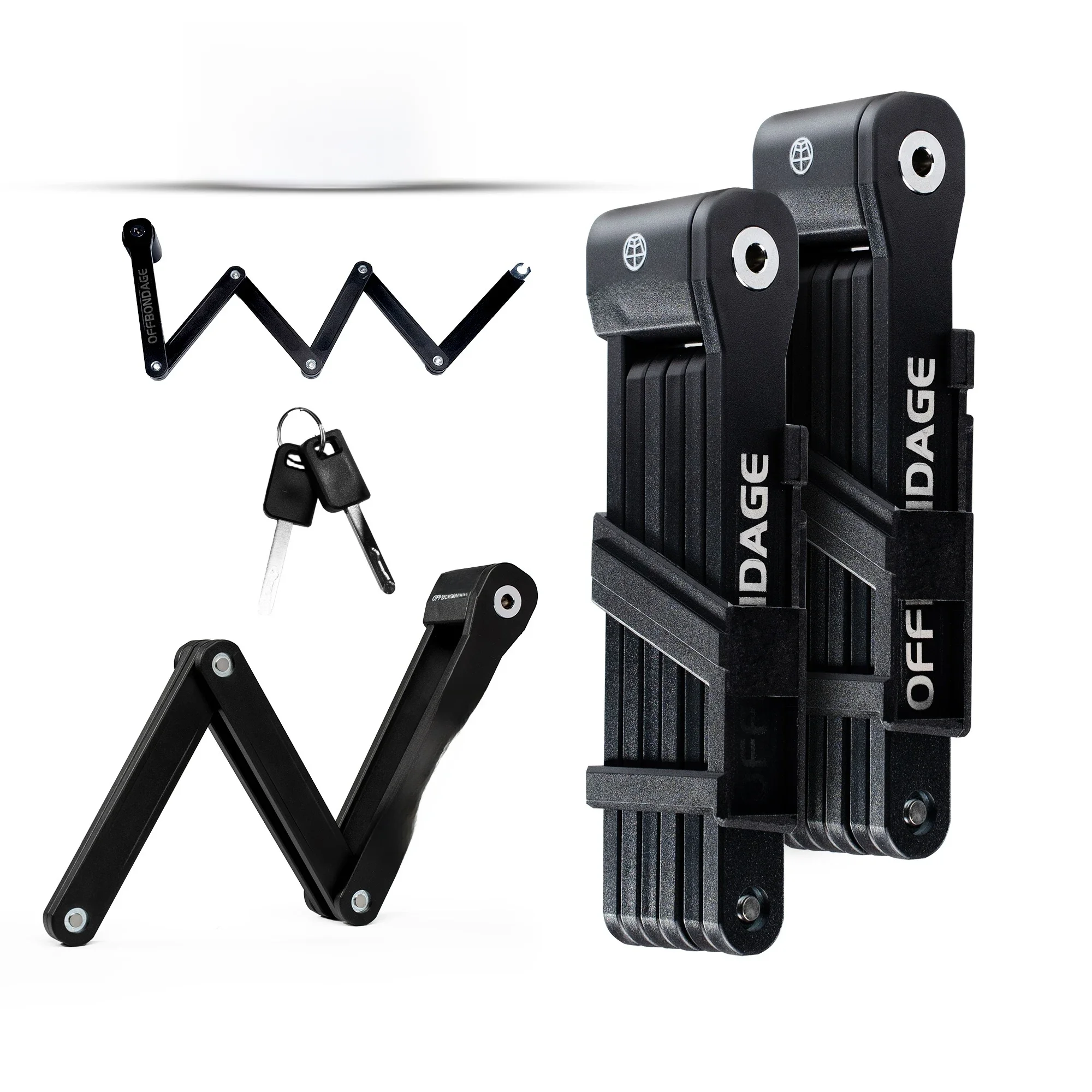 AliExpress OFFBONDAGE Bicycle Lock Foldable Bike MTB Road Fold Lock High Security Anti-Theft Scooter Electric E-Bike Bicycle Accessories
