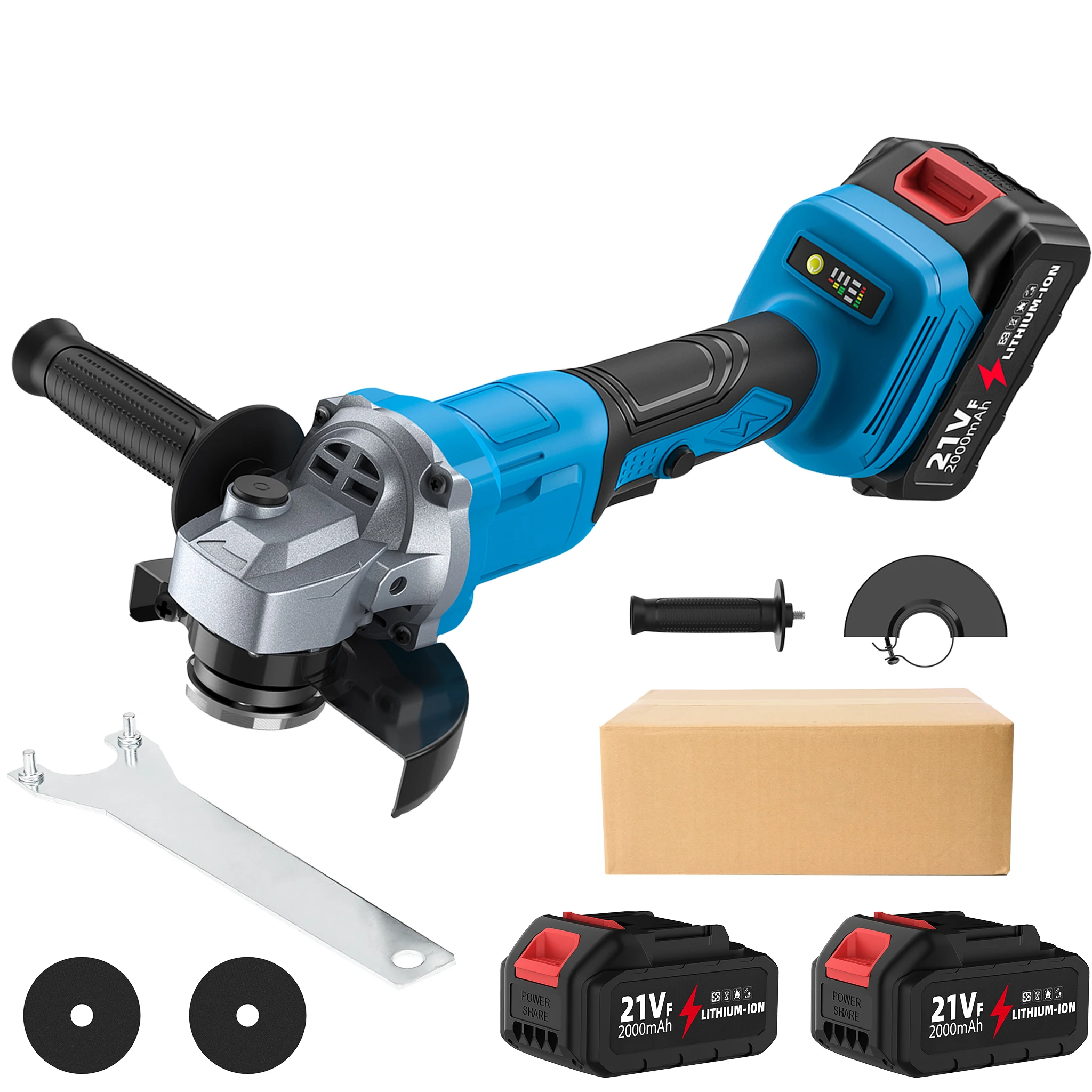 Smerigliatrice angolare con motore brushless da 125 mm, 3 velocità, 1000 W, 13.000 giri/min, utensile da taglio senza fili per batteria Makita 21 V, elettroutensile per lavorazione del legno