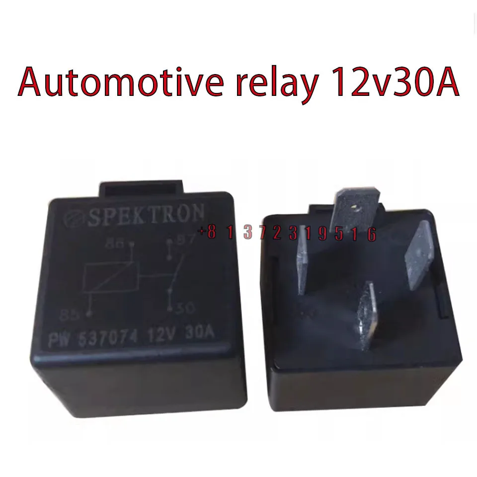 Car Relay 4 Pins 12v30a40a Universal Including Base Line Far And Low Beam Modified Headlight Fan Air Conditioning Horn