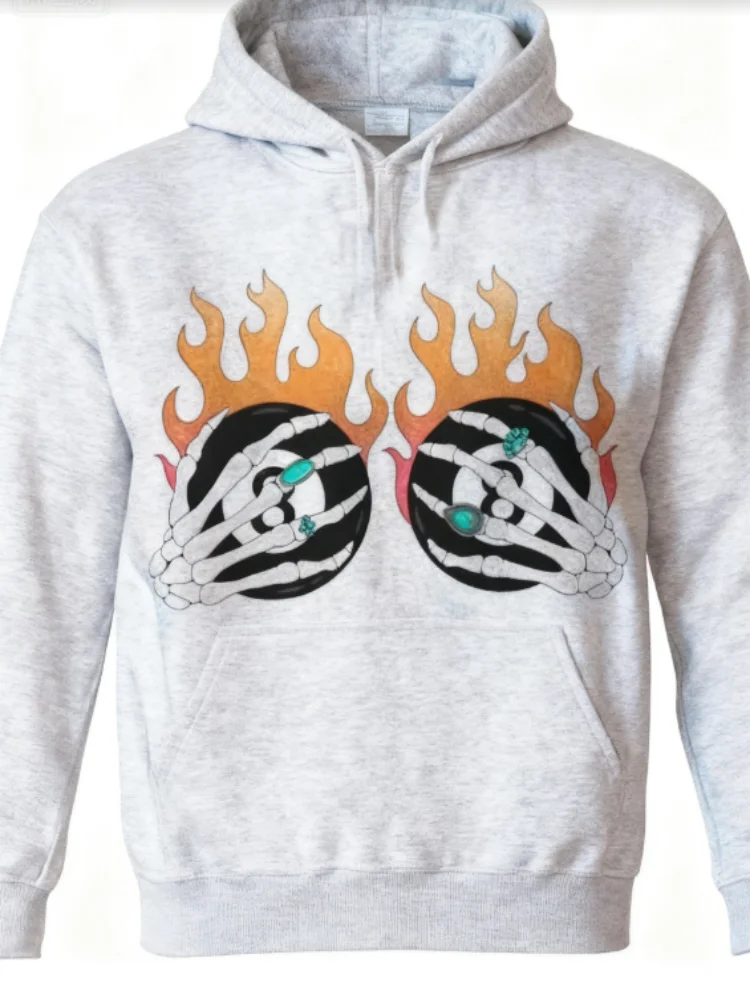 8 كرات من النار البلوز خمر Crewneck بلوزات الزي الغربي النساء راعية البقر ملابس الملابس الغربية الاشياء القمم #2