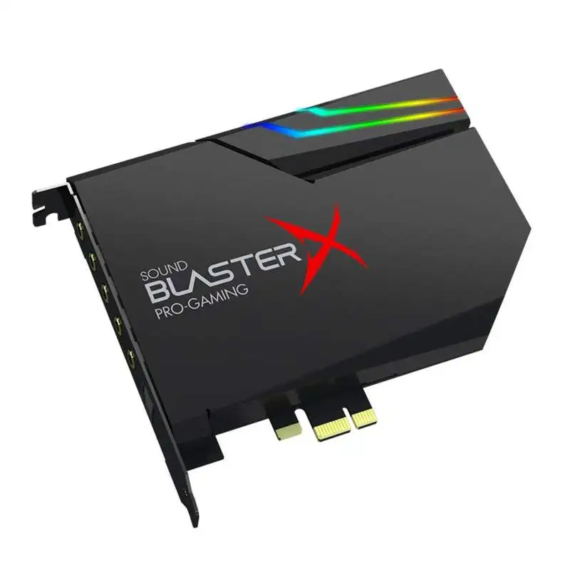 Criativo BlasterX AE-5 Plus SABRE32 Ultra-classe 32 bits/384 kHz PCI-e Gaming Sound Card e DAC com Dolby Digital