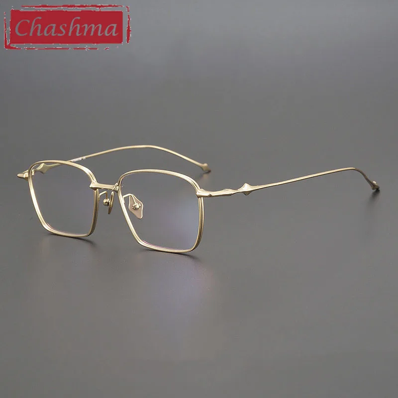 

Chashma Elegant Ultra Light Men Prescription Glasses Frame Pure Titanium Women Square Optical Eyewear Top Quality Spectacles