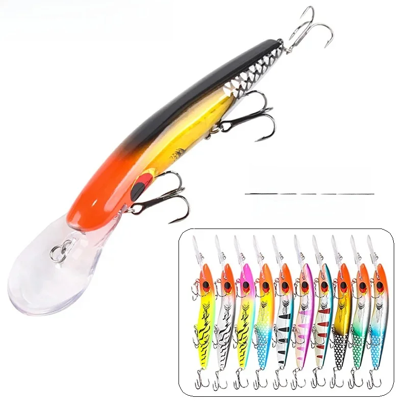 YUCONG 1 PC appât méné de plongée 16.2 cm-23g longue coulée Fsihing leurre dur Jerkbait Wobbler cebo duro leurre Köder bruyant Isca Pesca