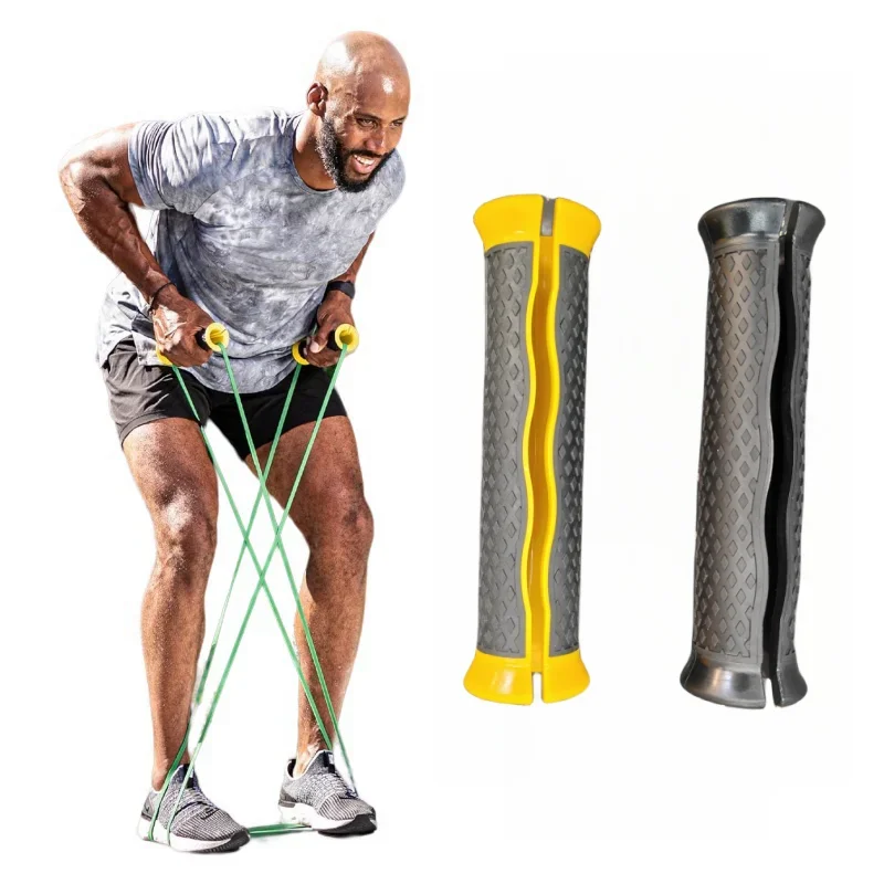 1 paire de poignées de bande de résistance, bandes d'exercice, protège vos mains des blessures, accessoires d'entraînement de force à domicile