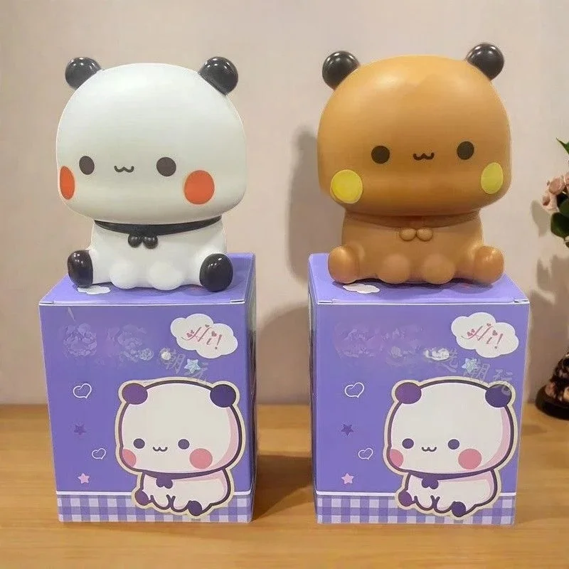 9CM Bubu And Yier Cartoon Battery Version Mini Night Light Panda Bubu And Dudu Kawaii Childrens Eye Protection Bedside Lamp Gift — 2