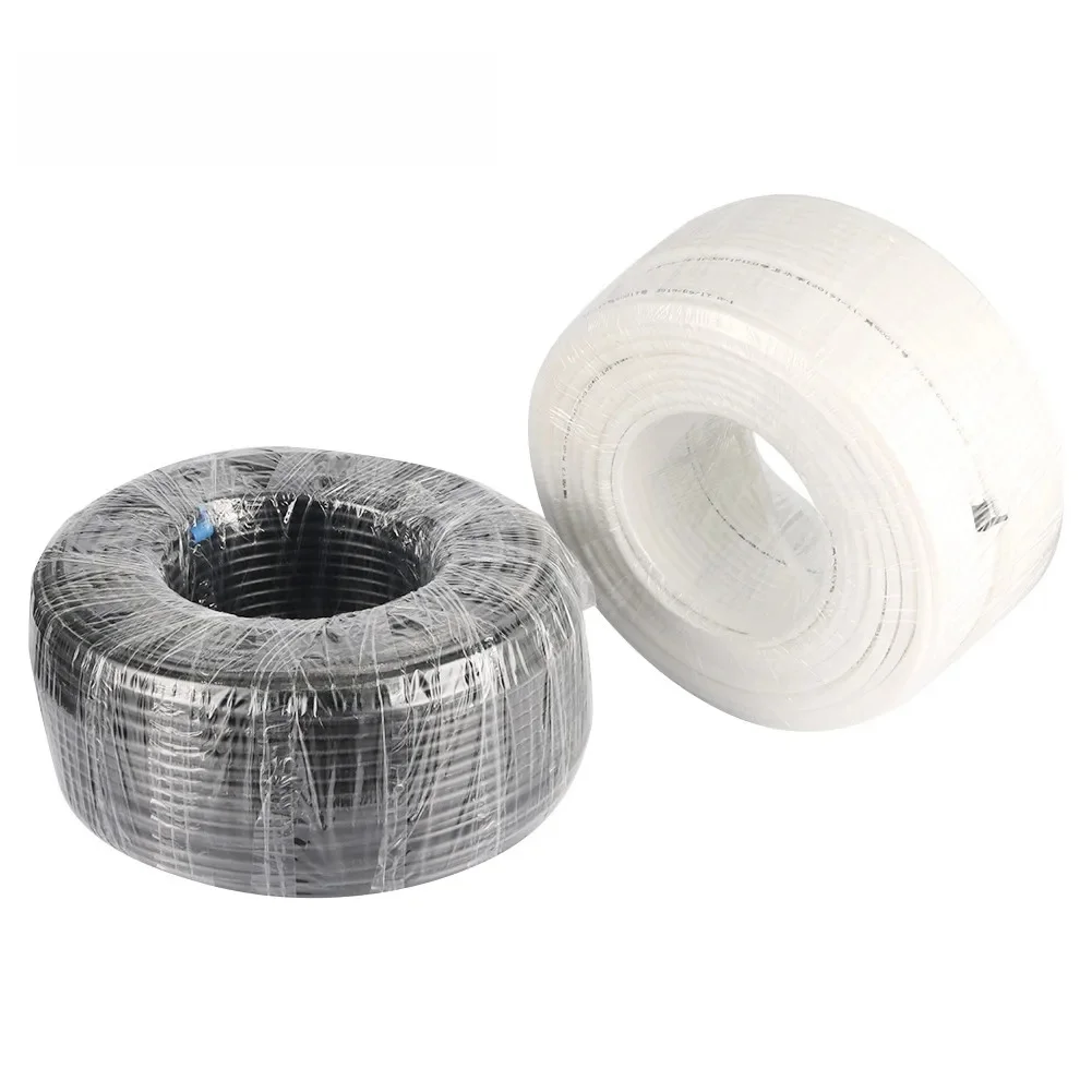 Rura PE 100M 1/4 cala (4*6,35mm) do nawadniania, system dyszy rozpylających, wąż do systemu atomizacji, filtr wody, złączki, czarny, biały — zdjęcie 2