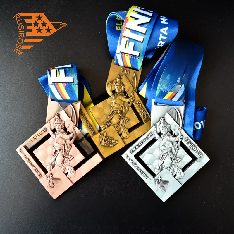 AliExpress rusirose Custom Medals, Customized Antique Metal Medal, Manufacture Bicycle Races,Running,Sports
