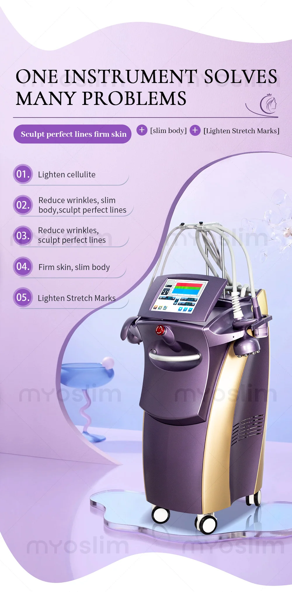 حار فينوس ليجاسي مكافحة الشيخوخة علاج السيلوليت 4D أحادي القطب فقدان الوزن فراغ آلة تخسيس الجسم الجمال الصحة مدلك #1