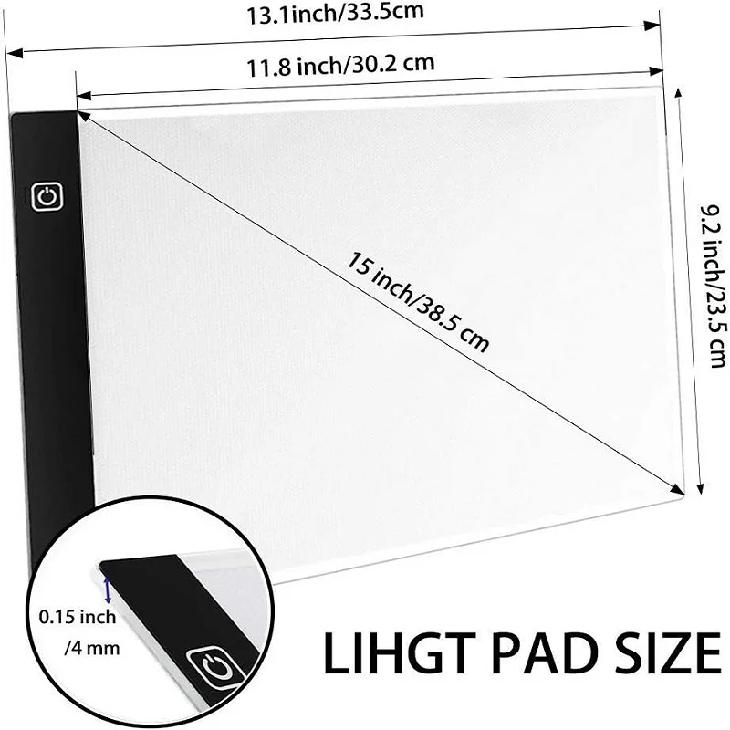 A4 LED Copy Board Light Tracing Box A4 LED Light Pad Tracing pad for Diamond Painting A4 Artist tracing Light pad Copy Tablet