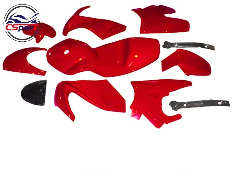 Zestaw plastikowych owiewek, błotników i osłon do Mini Moto Pocket Bike, karoseria 47cc 49cc Mta2 A2 — zdjęcie 2
