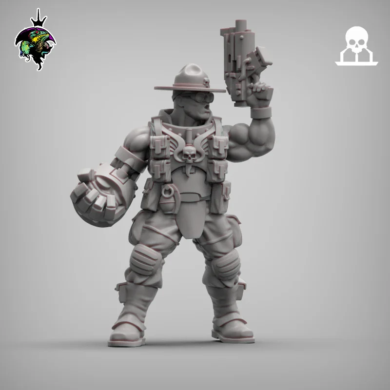 75mm,50mm,32mm,28mm,miniature model resin figure ,SGM Meatgrinder,Unassembled and unpainted kit