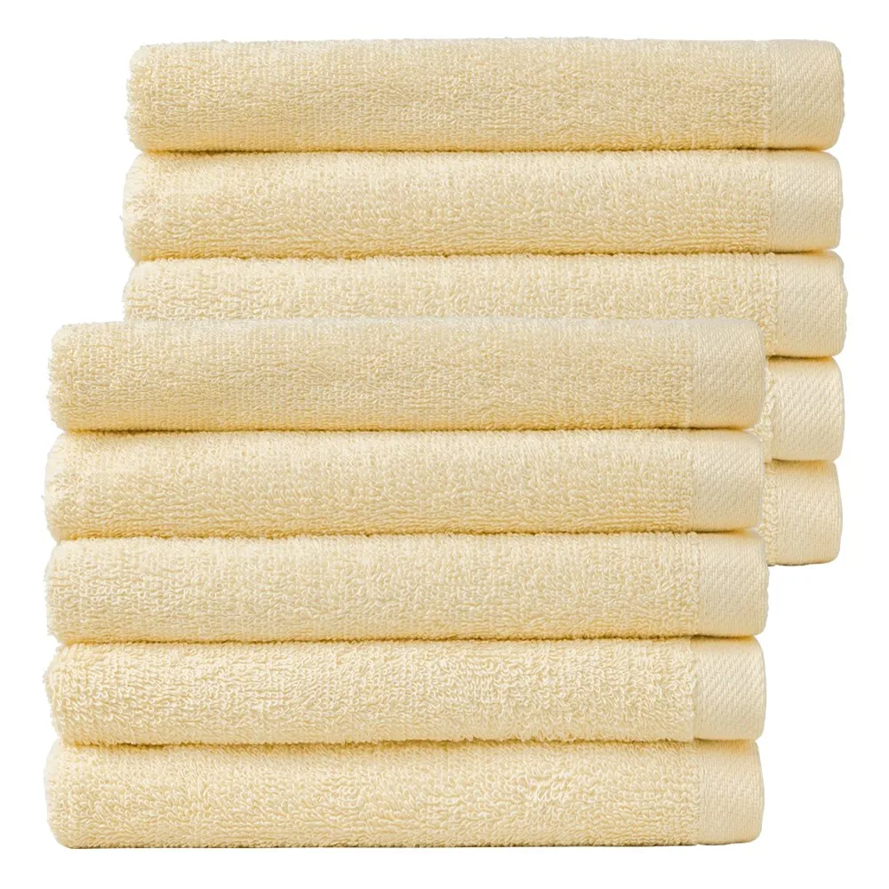 Cotton Living 130g Cotton Cotton 100% Hotel Towel, Baby Yellow 5 Piece/10 Piece, Shower Towel, Daily Towel Hotel Bathroom Shower Towels