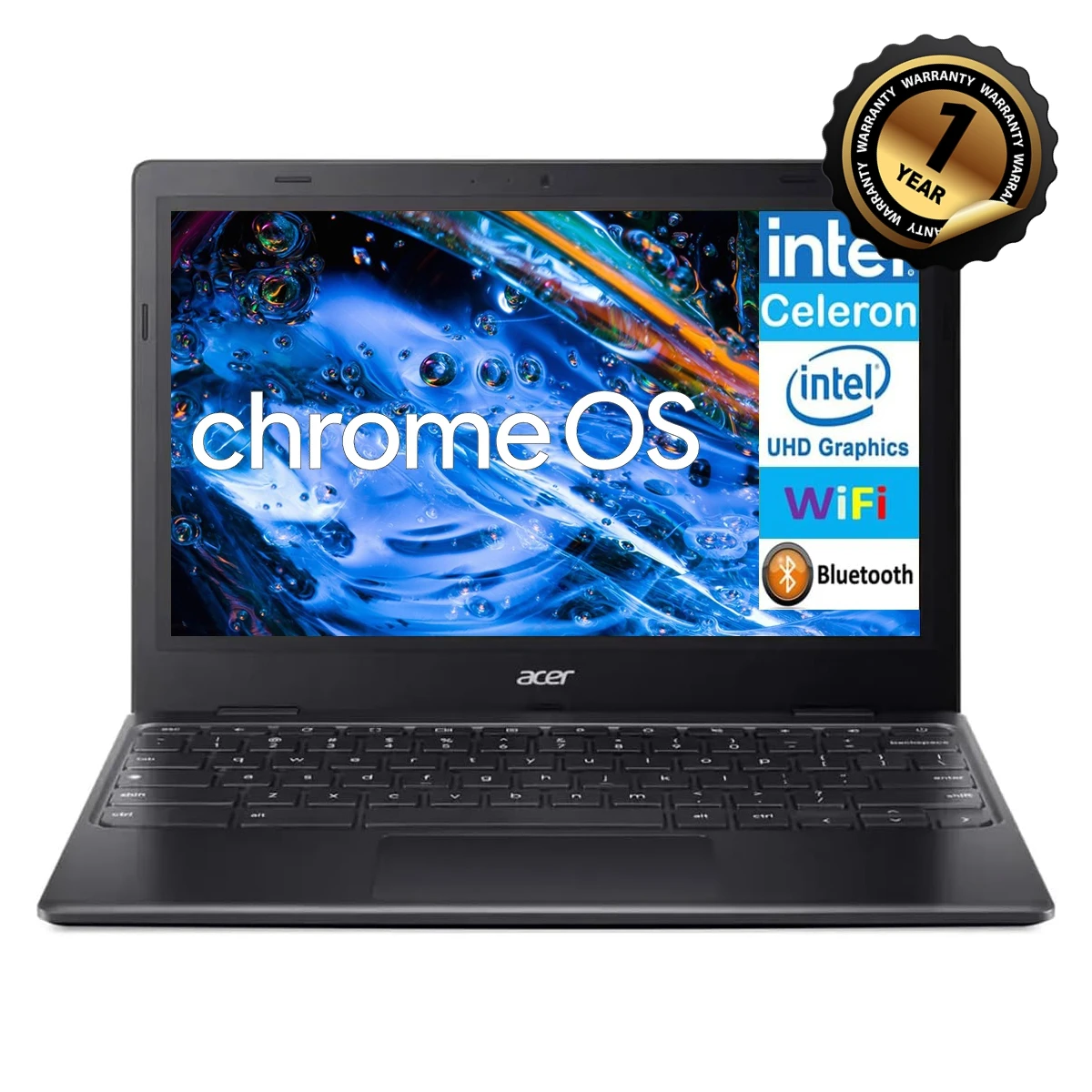 Acer Chromebook 311 11,6 "HD Business Laptop, Intel Celeron N4500 Dual-Core, 4 GB LPDDR4X RAM, 64 GB eMMC, WIFI, ‎ Sistema operacional cromado