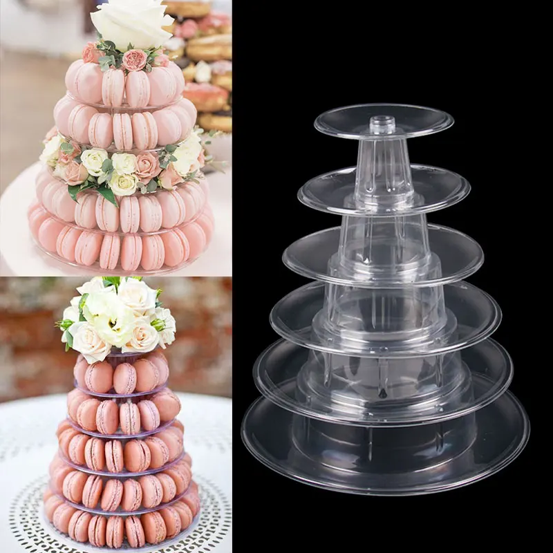 4/6/10 Tiers Macaron Tower Display stand Wedding Desserts Display Rack Holder Cupcake tree Birthday party Cake Decorating Tools