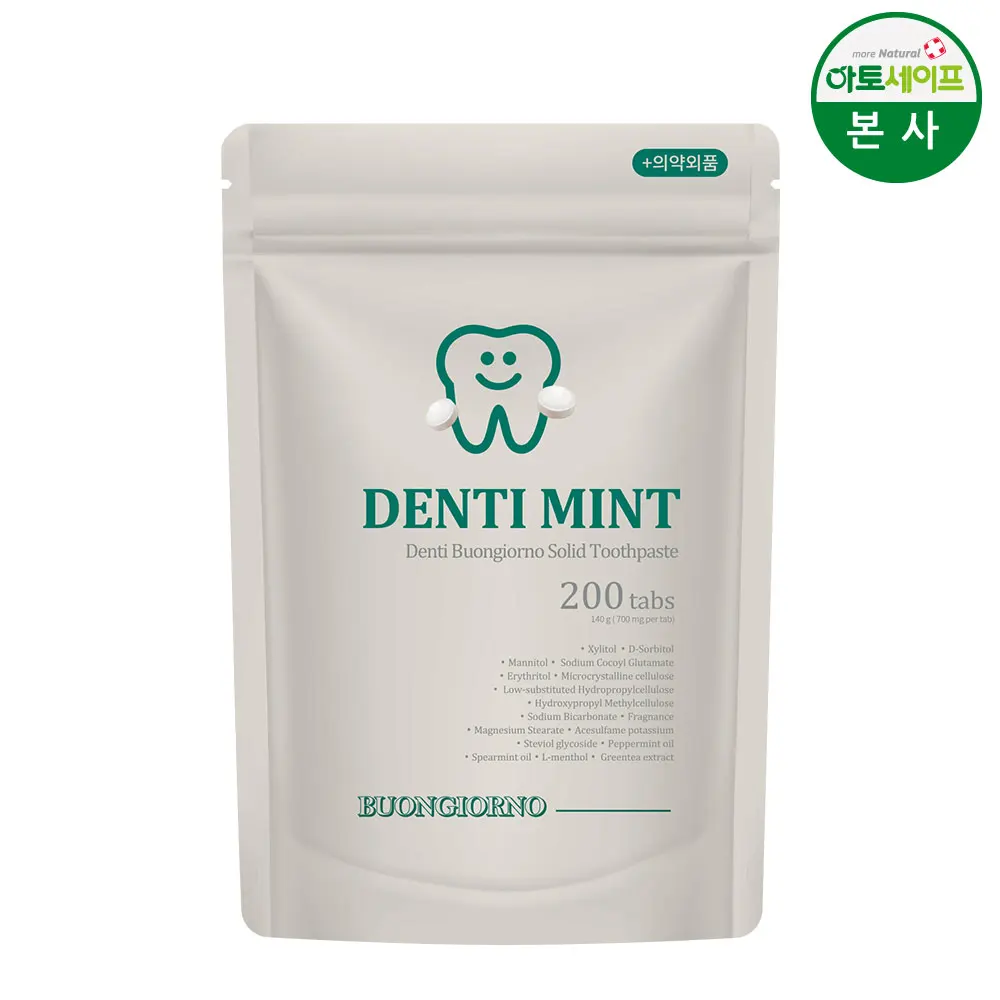 1 200 pills of DentyBone Gorno solid toothpaste mint