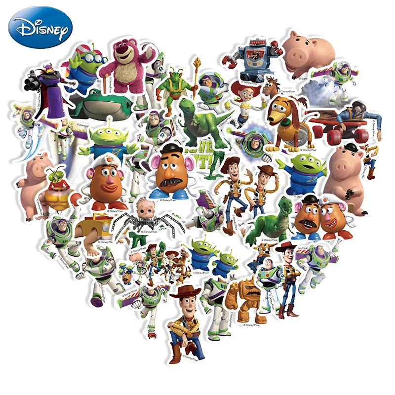 50PCS 3D Toy Story Stickers For Scrapbook Diary Laptop Luggage Skateboard Graffiti Decal Fun Classic Toys