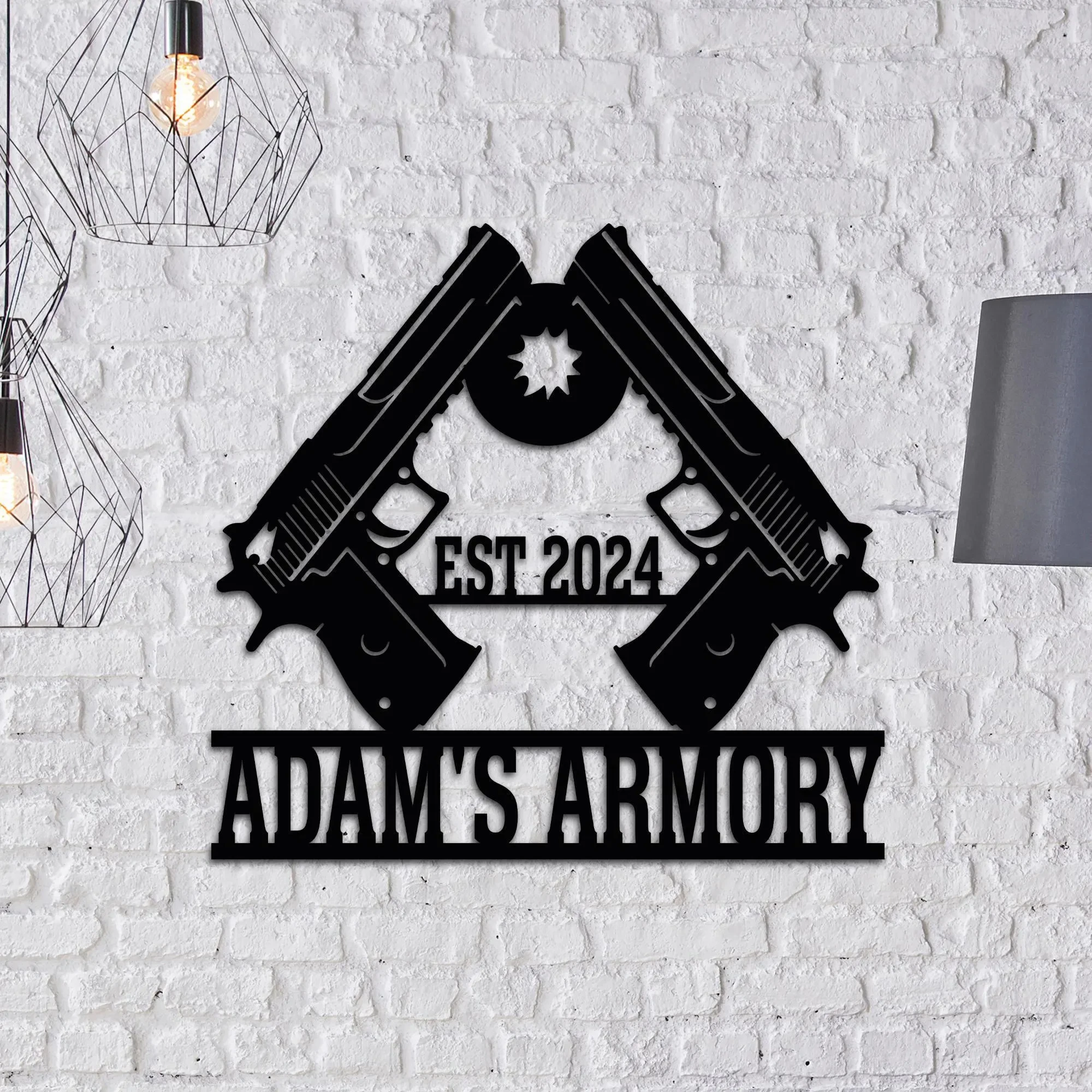 Custom Metal Wall Sign, Name Est Date Wall Art, Personalized Metal Sign, Military Army Veteran Gift