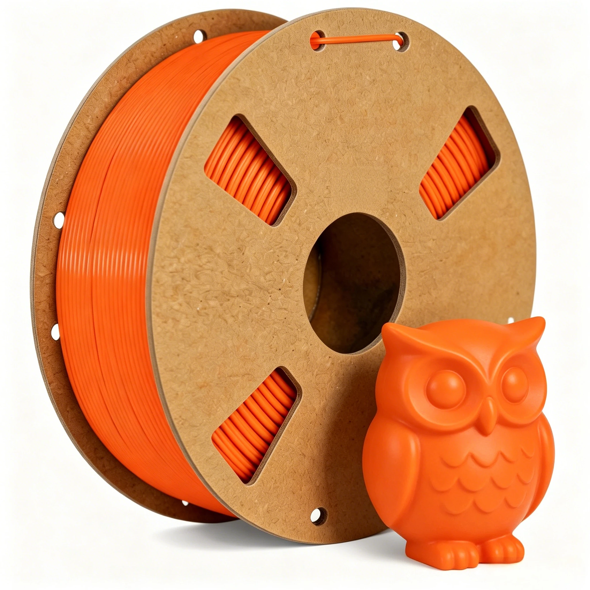 

PLA+2.0 Upgrade 3D Printer Filament 1.75mm Orange Tougher Stronger Neatly Wound 1KG Spool for Enhanced Printing Projects