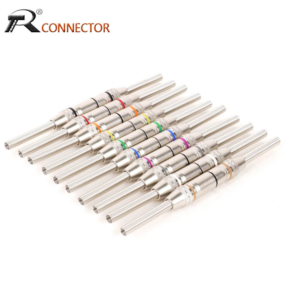 

20pcs/10sets 3Pin XLR Wire Connector Male+Female MIC Cable Plug Connector Audio Socket Zinc Alloy Housing Silver Plated Contact