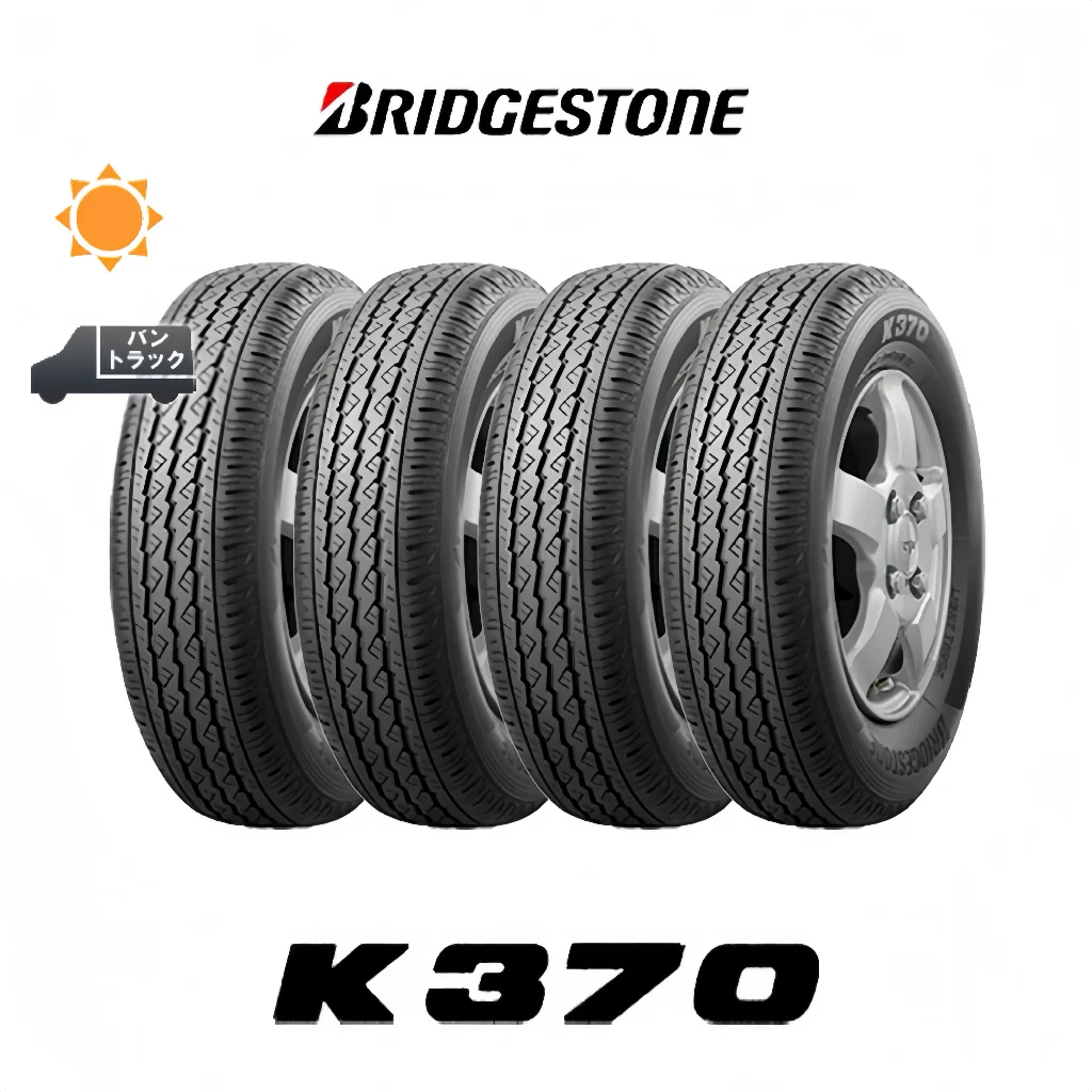 �y�Z�[�����zK370 145/80R12 80/78N 4�{�Z�b�g �V�i�ă^�C�� �u���a�X�g�� BRIDGESTONE 145R12 6PR �݊��i