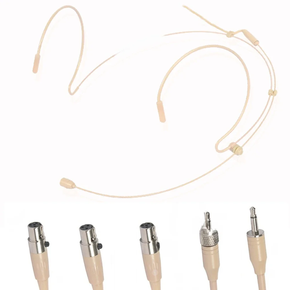 Dubbele oorhaak headsetmicrofoon Hoofdgedragen omnidirectionele condensatormicrofoon voor Sennheiser voor Shure Wireless - afbeelding 2